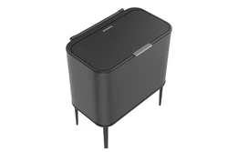 פח אשפה מבית FENNOMA טא'צ שחור 60 ליטר – BINABIN