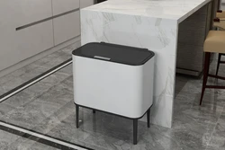 פח אשפה מבית FENNOMA טא'צ לבן 60 ליטר – BINABIN