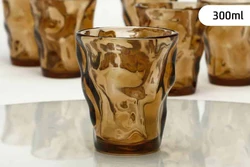 שישיית כוסות אקריל אמבר M -יח 6