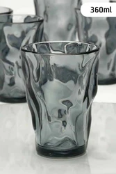 שישיית כוסות אקריל שחור M - יח 6