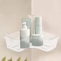 מדף אקריל פינתי נדבק