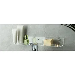 מדף אקרילי מעל הברז מהמם ללא קידוח